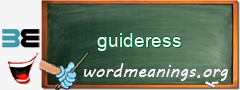 WordMeaning blackboard for guideress